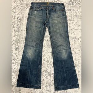 Y2K Vintage Jeans 7 For All Mankind Jeans size 30 wide leg low rise - DOJO